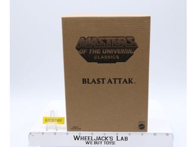 Blast Attak w/ Mailer MOSC NEW He-Man Classics MOTUC 2014 Mattel Action Figure