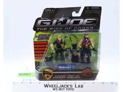 Tunnel Rat vs Monkey Wrench GI Joe Rise of Cobra 2009 Hasbro NEW MOSC SEALED