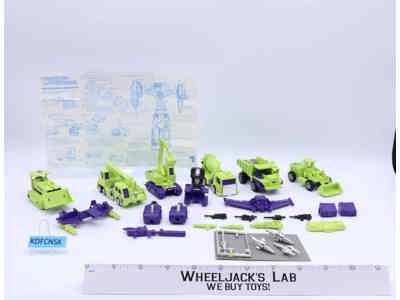 Devastator 100% Complete Vintage 1985 G1 Transformers Hasbro Action Figure