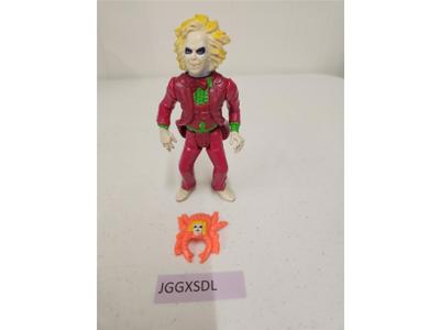 Spinhead Beetlejuice w/ Creepy Cockroach 100% Complete 1989 Vintage Figure