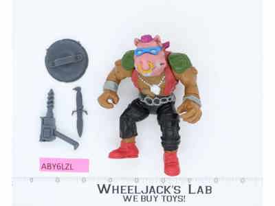 Bebop SOFT HEAD 100% Complete Teenage Mutant Ninja Turtles Playmates 1988 Figure