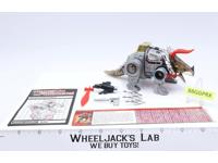 Slag 100% Complete NEAR MINT 1985 Vintage G1 Transformers Triceratops Figure