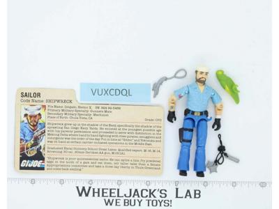 Shipwreck V1 100% Complete G.I. Joe 1985 Hasbro Vintage Action Figure