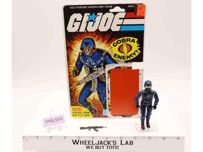 Cobra Officer 100% Complete W/ Cardback G.I. Joe 1982 Hasbro Vintage Figure