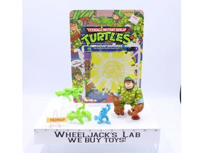 Sergeant Bananas 100% Comp W/Card *UNPUNCHED* TMNT 1991 Playmates Vintage Act Fi