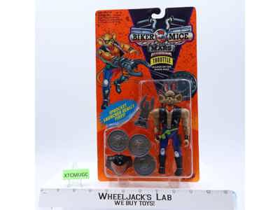 Throttle Biker Mice from Mars 1993 Galoob Action Figure NEW MOSC SEALED