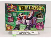 White Tigerzord W/Ranger 100% Complete Power Rangers 1994 Bandai Action Figure