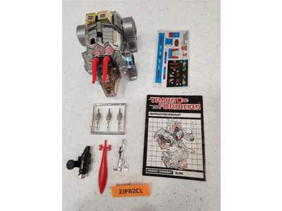 Slag 100% Complete UNUSED STICKES 1985 Vintage G1 Transformers Triceratops