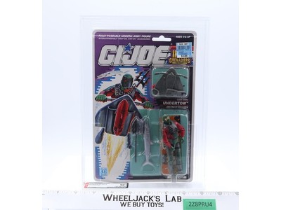 Undertow AFA GRADED 80+ 80/85/85 34-Back GI Joe 1990 Hasbro Figure NEW SEALED