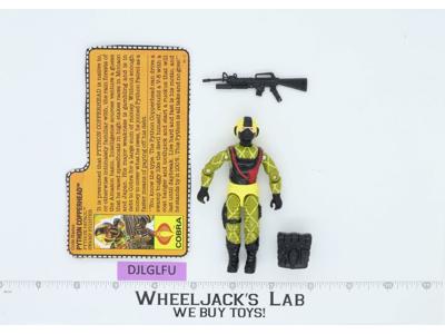 Python Copperhead V2 100% Complete G.I. Joe 1989 Hasbro Vintage Action Figure