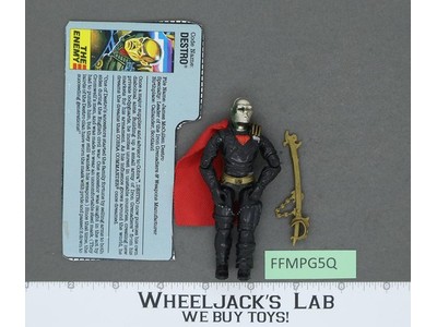 Destro V2 100% Complete G.I. Joe 1988 Hasbro Vintage Action Figure