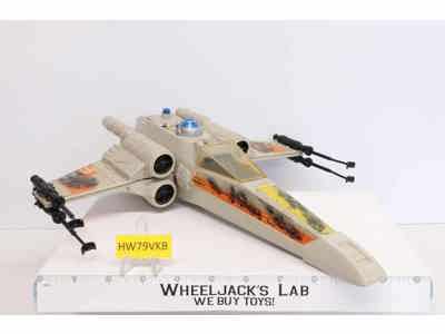 X-Wing Fighter Battle Damaged GREY 100% Complete Star Wars 1977 Kenner