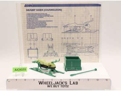 Chameleon Swamp Skier 100% Complete G.I. Joe 1984 Hasbro Action Figure Vehicle