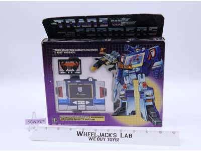 Soundwave & Buzzsaw W/ BOX 1984 Vintage Hasbro G1 Transformers Action Figure