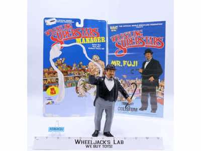 Mr. Fuji WWF Wrestling Superstars LJN 1985 1986 Titan Sports w/ Cardback POSTER