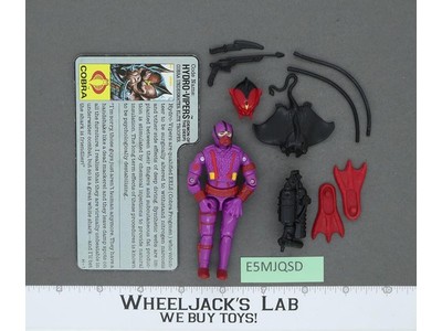 Hydro-Viper V1 100% Complete G.I. Joe 1988 Hasbro Vintage Action Figure