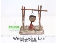 Campfire Cook Pit w/ Metal Cooking Pot Elastolin Lineol 4" Germany Wood