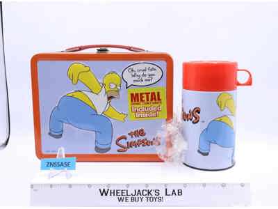 The Simpsons Deep Thoughts Metal Lunchbox W/Thermos NECA Limited Edition