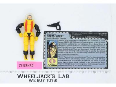 Secto-Viper Bugg Driver V1 100% Complete 1988 G.I. Joe Hasbro Vintage Figure