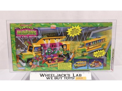 Rock 'N Roll Muta-Bus AFA GRADED 80 TMNT 1992 Playmates Vehicle NEW SEALED