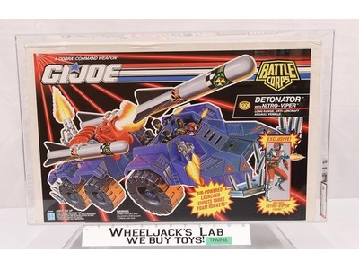 Detonator AFA GRADED 80 GI Joe Battle Corps 1993 Hasbro Vehicle NEW SEALED