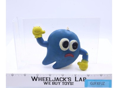Inky Ghost Pac-Man 1980s Ben Cooper Rubber Toy Figure NEW W/TAGS