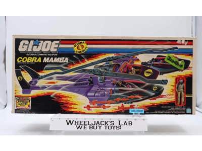 Cobra Mamba W/ Gyro-Viper & Box 100% Complete GI Joe 1987 Hasbro Vintage Vehicle