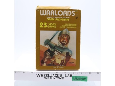 Warlords W/ Box + Manual ATARI 2600 1981 Vintage Game Cartridge
