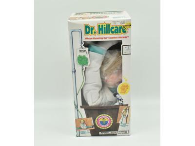Dr. Hillcare Hillary Clinton Doll NEW In Box Door Hanger and Draft Protector