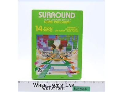 Surround W/ Box + Manual ATARI 2600 1978 Vintage Game Cartridge