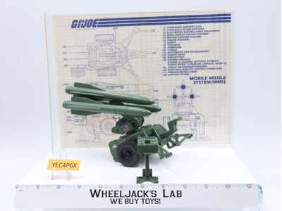 MMS Mobile Missile System 100% Complete G.I. Joe Hasbro 1982 Vintage Vehicle