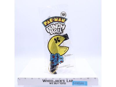 Pac-Man Punch Ball 1980s Bally Midway Vintage NEW SEALED