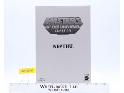 Nepthu w/ Mailer He-Man Masters of the Universe Classics MOTUC 2013 MOSC Mattel