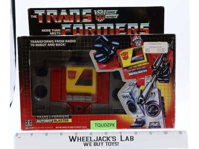 Blaster 100% Complete W/Box 1985 Vintage Hasbro G1 Transformers Action Figure