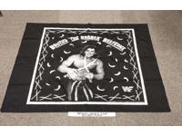 WWF Huge Vintage 1989 Wall Hanging Flag Brutus the Barber Beefcake Wrestling