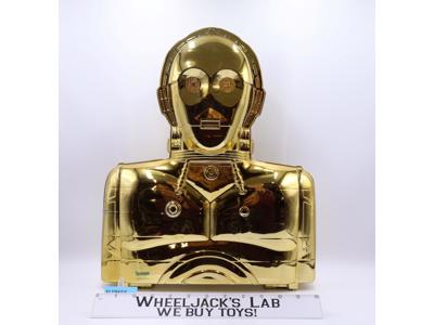 C-3PO Gold Action Figure Storage Case W/Stickers & Insert Star Wars 1983 Kenner