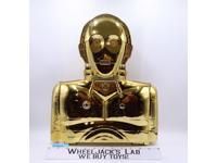 C-3PO Gold Action Figure Storage Case W/Stickers & Insert Star Wars 1983 Kenner