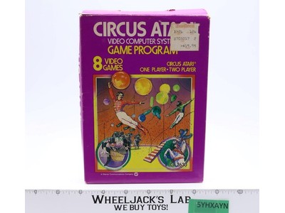 Circus ATARI W/ Box ATARI 2600 1980 Game Cartridge