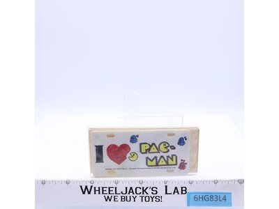 I Love Pac-Man Bike Plate Mini License Plate 1980 Bally Midway Vintage NEW