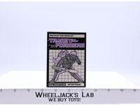Astrotrain Instruction Manual Booklet 1985 Hasbro G1 Transformers