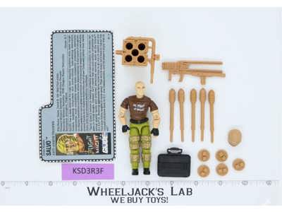 Salvo V1 100% Complete G.I. Joe 1990 Hasbro Vintage Action Figure