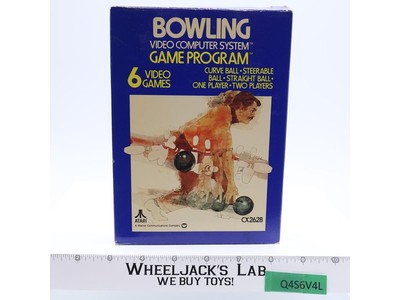 Bowling W/ Box + Manual ATARI 2600 1978 Vintage Game Cartridge