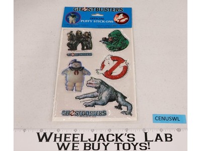 Ghostbusters Puffy Stick-Ons Stickers 1984 Movie, Columbia Pictures