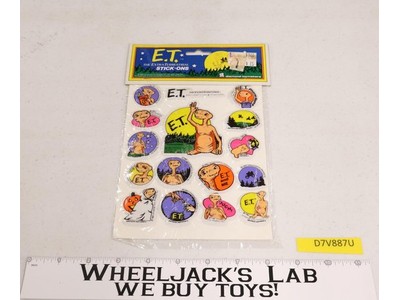 E.T. The Extra-Terrestrial Stick-Ons Puffy Stickers 1982 Movie