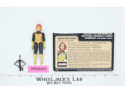 Scarlett V1 Straight Arm 100% Complete G.I. Joe Hasbro 1982 Vintage Figure