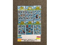 Smurf LOT of 6 Puffy Stickers Assortment #1,2,5,6,7,8 1980-1982