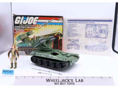 Wolverine W/ Cover Girl 100% Complete GI Joe 1983 Hasbro Action Figure Vehicle