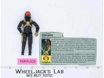 Star-Viper V1 100% Complete 1988 G.I. Joe Hasbro Vintage Action Figure