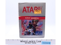 Realsports Baseball W/ Box + Manual ATARI 2600 1987 Vintage Game Cartridge