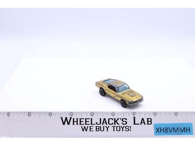 Custom Mustang Gold 1968 Redline Hot Wheels Mattel Vintage Matching Painted Tail